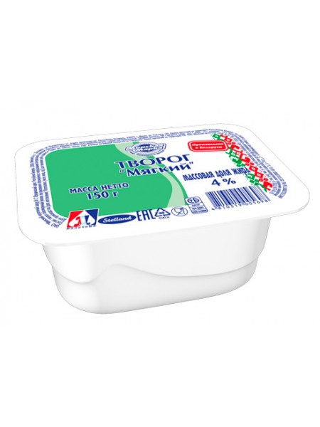 Творог мягкий 4% 150г Минская марка*16 пл/ст Минск МЗ №1 Творог мягкий 4% 150г Минская марка*16 пл/ст Минск МЗ №1
